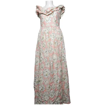 Robe longue (Rose, Blanc, Bleu) de AGUA by Agua Bendita Coton, Lin