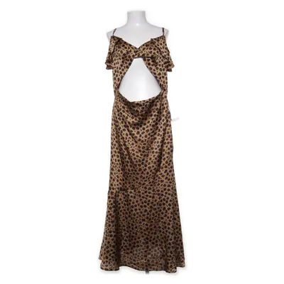 Maxi jurk (Bruin, Zwart, Meerkleurig) van Never Fully Dressed Polyester
