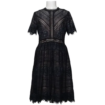 Robe (Noir) de Hallhuber Coton, Polyamide, Polyester