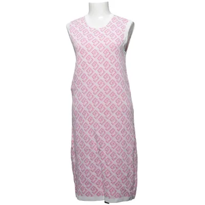Kjole (Pink, Hvid) fra Gaudi Jeans Polyamid, Viscose