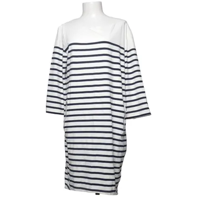 Robe (Bleu, Blanc) de Carla F Coton, Élasthane