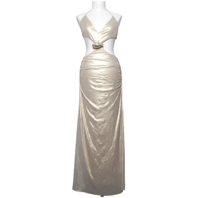 Robe longue (Or) de Jaded London Élasthane, Polyester