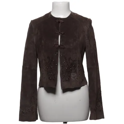 Läderjacka (Brun) från CKN of Scandinavia Skinn, Polyester
