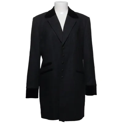 Coat (Gray) from Laura Lebek Elastane, Polyamide, Wool