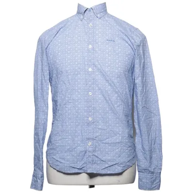 Shirt (Blue, White) from New Zealand Auckland Cotton