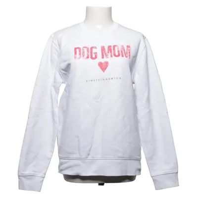 Collegetröja (Vit, Röd) från Einstein & Newton Ekologisk bomull, Återvunnen polyester