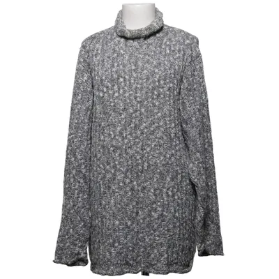 Turtleneck (Gray, White) from Lipp Acrylic, Cotton, Polyamide, Wool