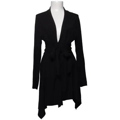 Cardigan cache-cœur (Noir) de Apanage Élasthane, Viscose