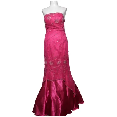 Evening gown (Pink) from Manon Polyester, Silk