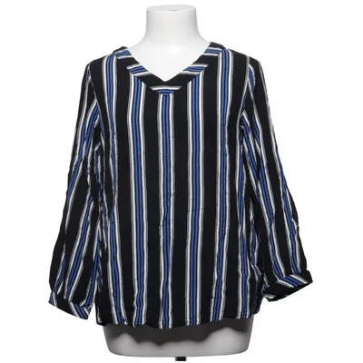 Bluse (Schwarz, Blau, Weiß) von Riva Viskose