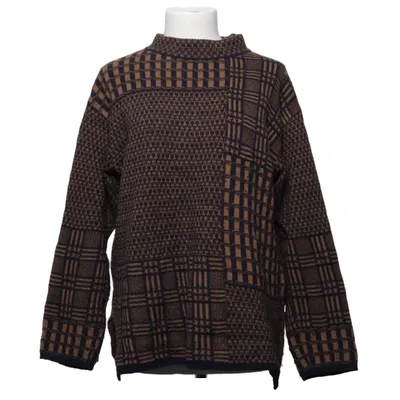 Pull-over (Bleu, Marron) de Maerz Muenchen Cachemire, Polyamide, Viscose, Laine