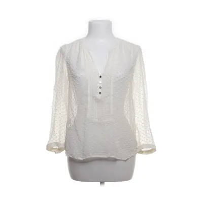 Blouse (Wit) van Mango Suit Zijde, Katoen, Polyester