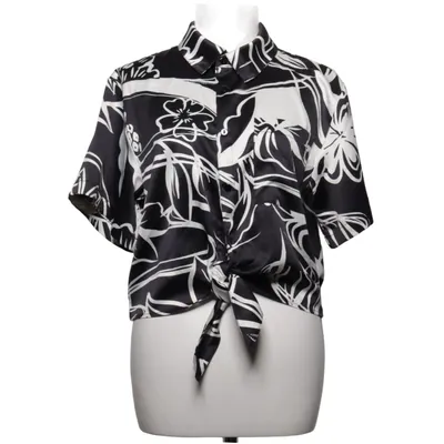 Short sleeve shirt (Black, White) from Rachel Roy Polyester