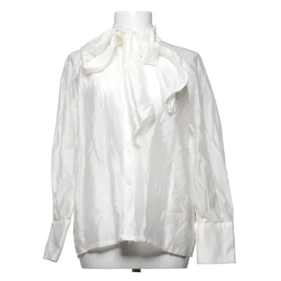 Strikblouse (Wit) van Blu Royal Polyester, Tencel