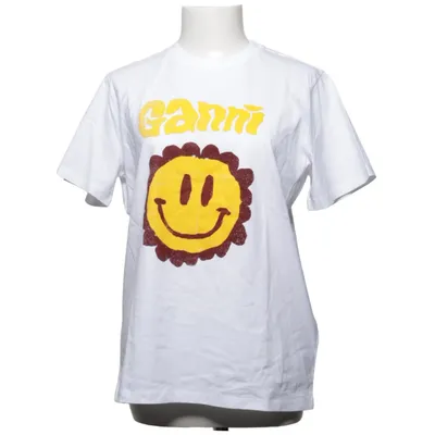 T-shirt (Wit, Geel, Bruin) van Ganni Organisch katoen