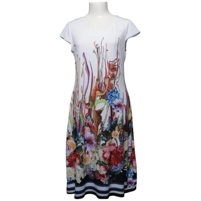 Dress (White, Multicolored) from Eli NewYork Elastane, Polyester