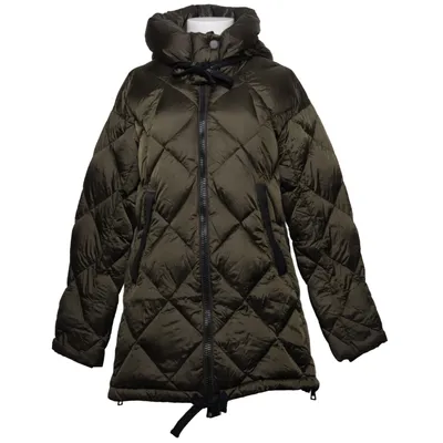 Down coat (Green, Black) from Creenstone Down, Polyamide, Polyester