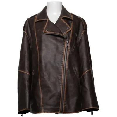Bikerjakke (Brun) fra Primark Polyester, Polyurethan
