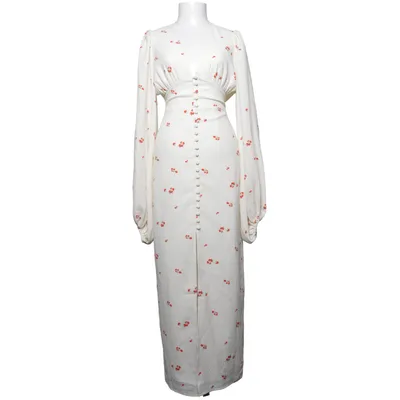 Robe longue (Blanc, Rouge) de Adoore Élasthane, Polyester