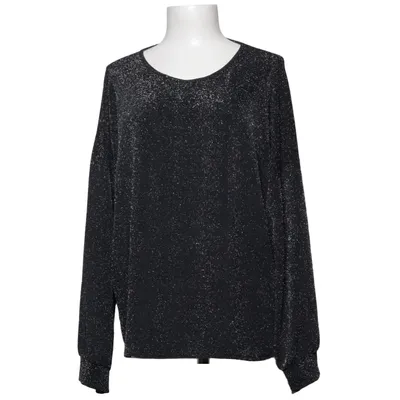 Top (Zwart, Zilver) van Peacocks Elastaan, Metallvezel, Polyamide