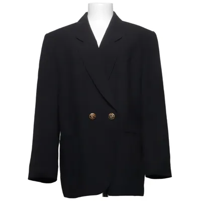 Blazer (Zwart) van Hensel & Mortensen Polyamide, Polyester, Wol