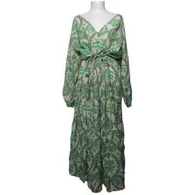 Robe longue (Vert, Beige) de H&M Polyamide, Viscose