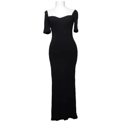Maxi dress (Black) from Reformation Elastane, Lyocell, Organic cotton