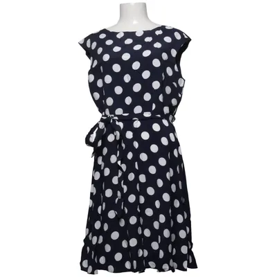 Jurk (Blauw, Wit) van Wallis Acetaat, Viscose