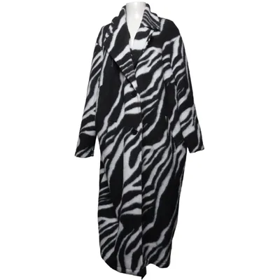 Frakke (Sort, Hvid) fra Angel of Style Polyester, Uld