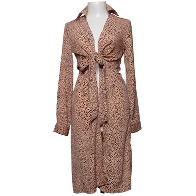 Shirt dress (Beige, Black) from Parallel Lines Polyester