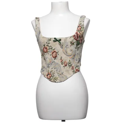 Crop top (Beige, Multicolore) de With Jéan Coton, Polyester