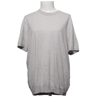 T-shirt (Grå, Hvid) fra Soft Goat Kashmir, Bomuld, Polyamid, Viscose