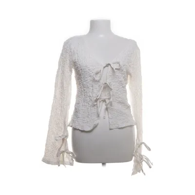 Bluse (Hvid) fra NA-KD Bomuld, Elastan, Polyester