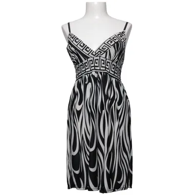 Beach dress (Black, White) from Thalassa Cotton, Polyester