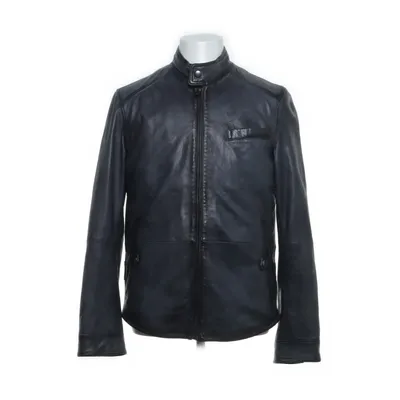Läderjacka (Grå) från Massimo Dutti Nylon, Skinn