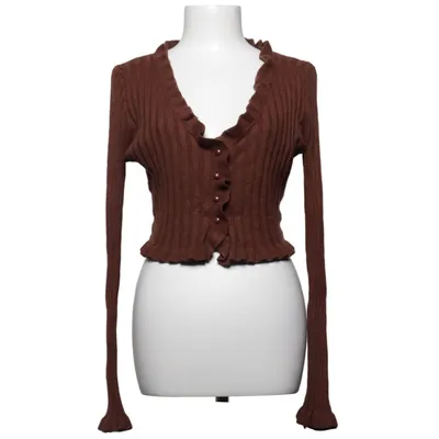 Cardigan (Brown) from Loavies Polyester, Viscose