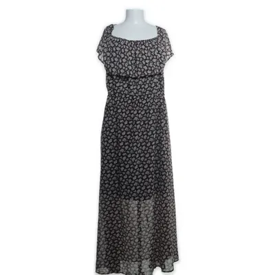 Robe longue (Noir, Multicolore) de Boohoo Polyester