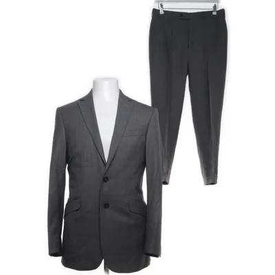 Suit (Gray) from Aquascutum Silk, Wool