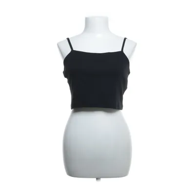 Crop top (Zwart) van Even & Odd Katoen, Elastaan