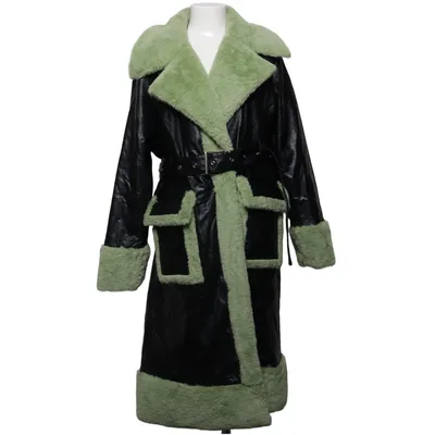 Shearling jas (Zwart, Groen) van The Ragged Priest Polyester, Polyurethaan