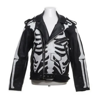 Biker jacket (Black, White) from Poizen Industries Polyester