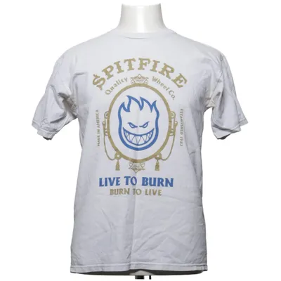 T-shirt (White, Blue, Gold) from Spitfire Cotton
