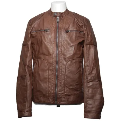 Jakke (Brun) fra C&A Bomuld, Polyester, Polyurethan, Viscose