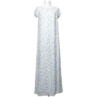 Robe longue (Blanc, Bleu, Vert) de Mei Na Coton, Viscose