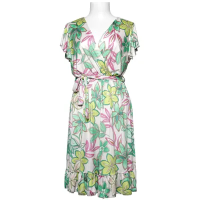 Omlottklänning (Grön, Flerfärgad) från HG Elastan, Polyester