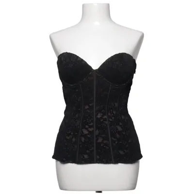 Corset (Black) from Zara Elastane, Polyamide, Polyester