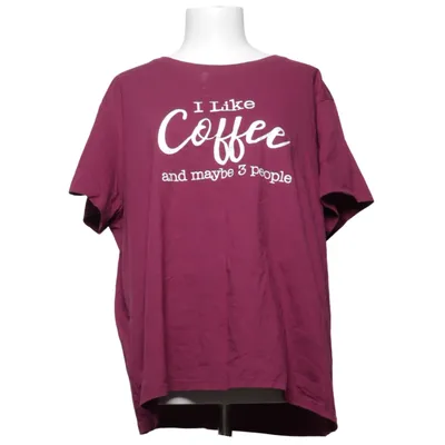 T-shirt (Violet) de Shein Curve Coton