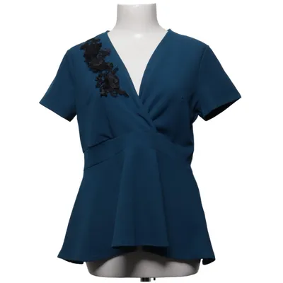 Peplum top (Blauw) van Quiz Elastaan, Polyester