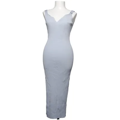 Robe longue (Bleu) de Blue Blue Polyamide, Viscose
