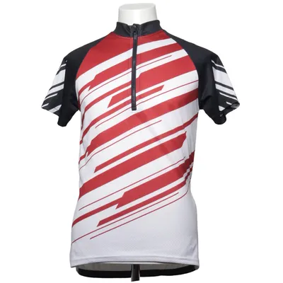 Wielershirt (Wit, Rood, Zwart) van Crivit Polyester